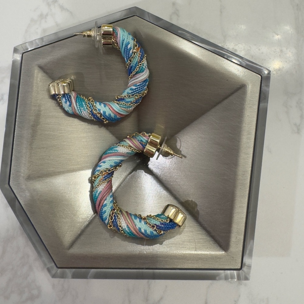 Kendra Scott Maise Corded Hoop Earrings